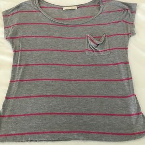 Lush jersey striped top.